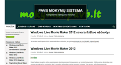 Desktop Screenshot of mokymai.pavb.lt