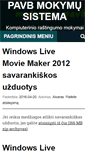 Mobile Screenshot of mokymai.pavb.lt
